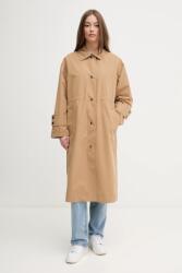 Benetton rövid kabát női, zöld, átmeneti, oversize, 241XDN07I - bézs M