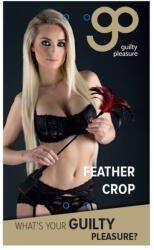  Fekete és piros tollas cirógató és paskoló GP Feather Crop Black Red