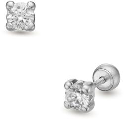 Lisa-gyerek ékszerek Lisa csillogás fehér arany fülbevaló - JTAG-5068-18 (JTAG-5068-18)