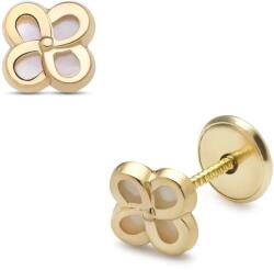 Lisa-gyerek ékszerek Lisa virág gyerek fülbevaló gyöngyház díszítéssel (JTAG-0291)