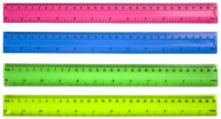 EVOffice Vonalzó 30cm, műanyag piros