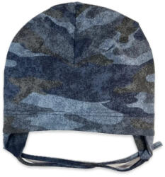  Minimanó Pamut kötős sapka (48) - Kék Terepmintás