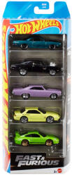 Mattel Hot Wheels: Set de 5 mini-mașini Fast &, Furious 1/64 - Mattel (1806/JBJ80)