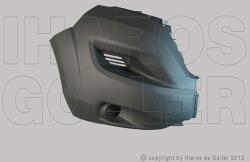 Fiat Ducato 2014-2023 - Első lökhárító sarok jobb ködlámpás is, s. szürke