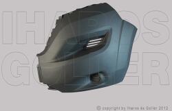 Citroen Jumper 2014-2023 - Első lökhárító sarok bal ködlámpás is, s. szürke