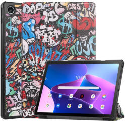  Husa ART Flip pentru Lenovo Tab M10 Plus a 3-a generatie GRAFFITI