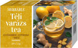 Herbária Téli varázs filteres tea (Gyömbér-Citrom-Méz) 20x1, 5 g (0010014859)