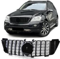  Mercedes Benz ML W164 2005-2008 lakkozott fekete hűtőrács Panamerica AMG GT stílusban