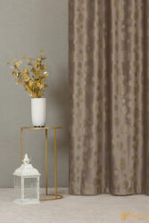  (2 szín) LUMI karácsonyi bársony - Cappuccino alapon arany minták. - 300cm