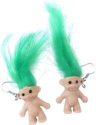 HARAHU Troll-38696 Fülbevaló - Barna / Zöld KP38696