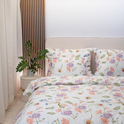 Takoy Svájci pamut szatén paplanhuzat 220x200 cm virágok Sima