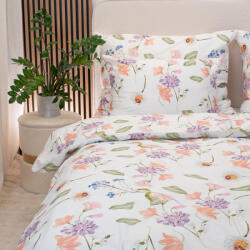 Takoy Svájci pamut szatén paplanhuzat 140x200 cm virágok Sima