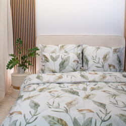 Takoy Prémium pamut szatén paplanhuzat 220x200 cm - zöld Cally mintával