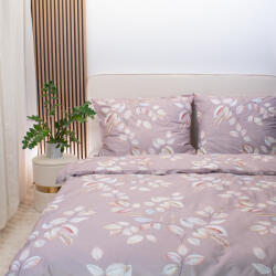Takoy Pamut paplanhuzat 220x200 cm, barna alapon leveles mintával, prémium szatén anyagból