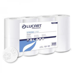Lucart Toalettpapír LUCART Strong 2 rétegű 8 tekercses fehér 150lap (2125055) - papir-bolt
