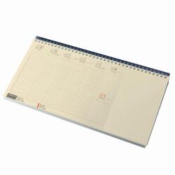 Realsystem Asztali naptár kép nélküli REALSYSTEM fekvő sárga lapos blokktömbös kék 2026 (7942-14) - fotoland