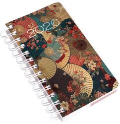 Realsystem Határidőnapló REALSYSTEM SP5 spirál A/6 napi fehér lapos Ernyők 2026 (8721-55) - fotoland