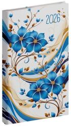 Realsystem Zsebnaptár REALSYSTEM Picture álló fehér lapos Kékvirág 2026 (5811-69) - fotoland