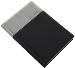 Realsystem Határidőnapló REALSYSTEM Lux A/5 napi fehér lapos grafit 2027 (5321-43) - fotoland