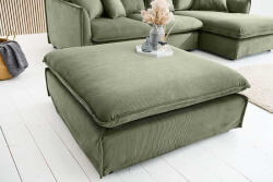 Eden Stílusos puff Eden 100 cm zöld kordbársony