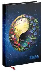 Realsystem Határidőnapló REALSYSTEM Picture A/5 napi fehér lapos Jingjang 2026 (5321-61) - fotoland