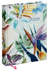 Realsystem Határidőnapló REALSYSTEM Librobello "Hölgyeknek" B/6 napi fehér lapos 3D lakk+ élfestés Tropical 2026 (5421-63) - fotoland