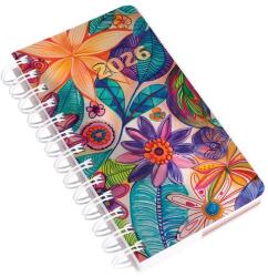 Realsystem Határidőnapló REALSYSTEM SP5 spirál A/6 napi fehér lapos akvarell 2026 (8721-50) - fotoland