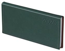 Toptimer Zsebnaptár TOPTIMER Traditional T030 fekvő fehér lapos zöld 2026 (T030T-006) - fotoland