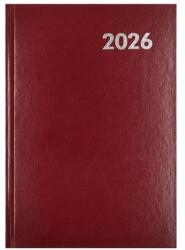 Alisca Határidőnapló ALISCA A/5 napi fehér lapos bordó 2027 (260601/BO) - fotoland