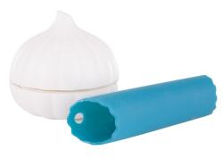  Set tocator manual si curatator usturoi, albastru (800527) Tocator