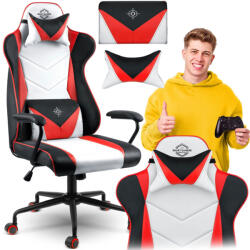 Sofotel Gamer szék Miss Fortune , ergonomikus , dönthető , eco , bőr , piros, fehér és fekete - Sofotel (2593)