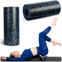 Neo-Sport Fitnesz masszázs henger 33x14cm NS-954 fekete és kék (195400)