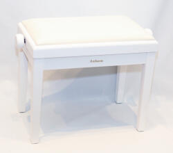  Ambiente hárfaszék fehér fényes+fehér bársony (AMB-023-PWH-VWH)
