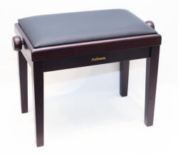  Ambiente hárfaszék rózsafa matt+fekete bőr (AMB-023-MRW-LBK)