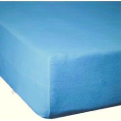  Gumis lepedő pamutvászon alapanyagból 90x200 cm - ég kék