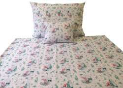  Karácsonyi 3 részes pamut ágynemű huzat - 140x200 cm / Téli sportos manók - fehér