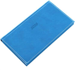  BOLERO zsebnaptár fekvő 2026. évi, Kék, Cián