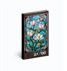  Zsebnaptár Picture, álló, 2026. évi, Ólomüveg