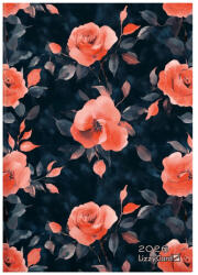  Határidőnapló, agenda B/6 heti Lizzy Card 2026. évi Night Roses