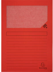 Exacompta Pólyás iratgyűjtő Exacompta A/4 120g piros ablakos (50105E) - argentumshop