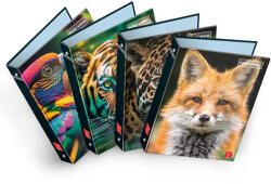 Pigna Gyűrűs könyv Pigna Animal A/4 4 gyűrűs 40 mm gerinccel (023340230) - argentumshop