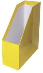 PD Iratpapucs pd karton merev falú A/4 9 cm gerinccel fóliás citromsárga