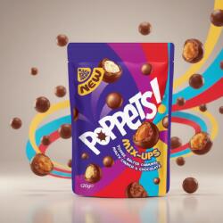Poppets Mix-Ups - Vegyes Töltött Tejcsokoládé Golyók 120g 2025.12. 03