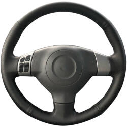  Suzuki Swift bőr kormányvédő - méretpontos, varrható kivitel fekete (KVSU1) - valtogomb