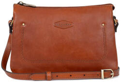 Hexagona Rodrigo női bőr crossbody táska - barna