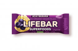 Lifefood - Lifebar baton de acai cu banane BIO, CRUDE, 47 g