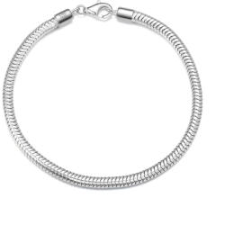 BeSpecial Bratara sarpe argint 925 placata cu rodiu, 19 cm, 3 mm, UNISEX (BRR131)