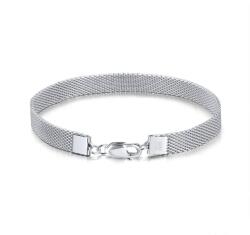 BeSpecial Bratara argint 925 placata cu rodiu, 19 cm, 7 mm (BRR124)