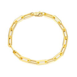 BeSpecial Bratara argint 925 placata cu aur 14K, 18 cm, 4, 5 mm (BRR160)
