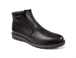 RUSAY Ghete barbati casual din piele naturala cu fermoar imblanite - 247N, marimea 39